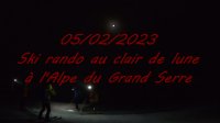 20230205 miniature Ski rando au clair de lune
