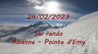 20230224 miniature Ski rando Pointe dEmy